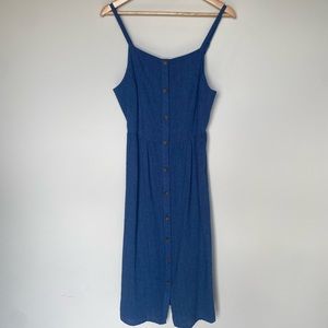 Midi Dress, L, 55%Linen 45%Rayon